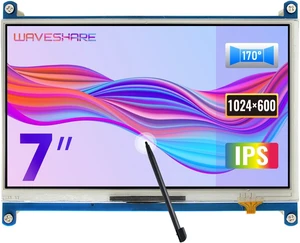 waveshare 7inch Resistive Touch Screen LCD Compatible with Raspberry Pi 4B/3B+/3A+/2B/B+/A+/Zero/Zero W/WH/Zero 2W CM3+/4 Series Boards 1024×600 Resolution HDMI IPS Supports Windows waveshare 7inch Resistive Touch Screen LCD Compatible with Raspberry Pi 4B/3B+/3A+/2B/B+/A+/Zero/Zero W/WH/Zero 2W CM3+/4 Series Boards 1024×600 Resolution HDMI IPS Supports Windows
