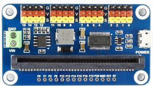 Waveshare Servo Driver for Micro/-bit 16 Channel PWM Outputs 12 Bit Resolution I2C Interface Waveshare Servo Driver for Micro/-bit 16 Channel PWM Outputs 12 Bit Resolution I2C Interface