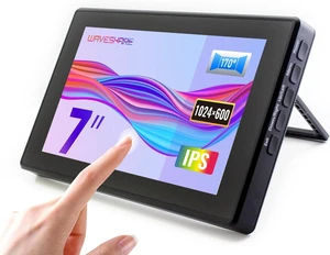 waveshare 7inch Capacitive Touch Screen LCD (H) with Case, Compatible with Raspberry Pi 5/4B/3B/Zero/Zero W/Zero 2W/Pico/Pico W/Pico WH, 1024×600, HDMI, IPS waveshare 7inch Capacitive Touch Screen LCD (H) with Case, Compatible with Raspberry Pi 5/4B/3B/Zero/Zero W/Zero 2W/Pico/Pico W/Pico WH, 1024×600, HDMI, IPS