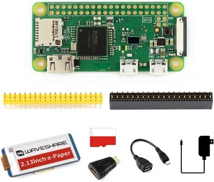 Waveshare Development Kit Type E Compatible with Raspberry Pi Zero W (Built-in WiFi) Bundle with Micro TF Card Power Adapter 2.13inch E-Paper HAT and Other Basic Components (10 Items) Waveshare Development Kit Type E Compatible with Raspberry Pi Zero W (Built-in WiFi) Bundle with Micro TF Card Power Adapter 2.13inch E-Paper HAT and Other Basic Components (10 Items)