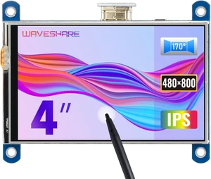 Waveshare 4inch Resistive Touch Screen LCD Compatible with Raspberry Pi 4B/3B+/3A+/2B/B+/A+/Zero/Zero W/WH/Zero 2W CM3+/4 480×800 Resolution HDMI IPS Low Power Consumption Supports Windows Waveshare 4inch Resistive Touch Screen LCD Compatible with Raspberry Pi 4B/3B+/3A+/2B/B+/A+/Zero/Zero W/WH/Zero 2W CM3+/4 480×800 Resolution HDMI IPS Low Power Consumption Supports Windows