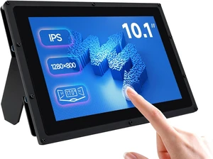 waveshare 10.1inch Capacitive Touch Screen LCD Compatible with Raspberry Pi 5/4B/3B/Zero/Zero W/Zero 2W/Pico/Pico W/Pico WH, Comes with Case and Toughened Glass Cover 1280×800 Resolution HDMI IPS waveshare 10.1inch Capacitive Touch Screen LCD Compatible with Raspberry Pi 5/4B/3B/Zero/Zero W/Zero 2W/Pico/Pico W/Pico WH, Comes with Case and Toughened Glass Cover 1280×800 Resolution HDMI IPS