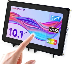 waveshare 10.1inch Capacitive Touch Screen LCD with Case Compatible with Raspberry Pi 4B/3B+/3A+/2B/B+/A+/Zero/Zero W/WH/Zero 2W CM3+/4 1024×600 Resolution HDMI Supports Jetson Nano/Windows waveshare 10.1inch Capacitive Touch Screen LCD with Case Compatible with Raspberry Pi 4B/3B+/3A+/2B/B+/A+/Zero/Zero W/WH/Zero 2W CM3+/4 1024×600 Resolution HDMI Supports Jetson Nano/Windows