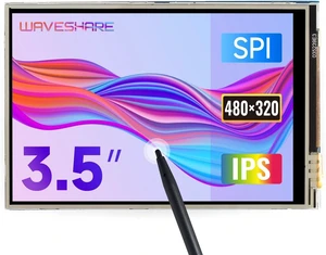 waveshare 3.5inch Touch Screen, Compatible with Raspberry Pi 5/4B/3B/Zero/Zero W/Zero 2W/Pico/Pico W/Pico WH, TFT LCD, 480x320 waveshare 3.5inch Touch Screen, Compatible with Raspberry Pi 5/4B/3B/Zero/Zero W/Zero 2W/Pico/Pico W/Pico WH, TFT LCD, 480x320