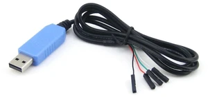 waveshare USB to TTL 4-pin Wire with Embedded Convertor PL2303 USB Cable USB Type-A Plug 1m waveshare USB to TTL 4-pin Wire with Embedded Convertor PL2303 USB Cable USB Type-A Plug 1m