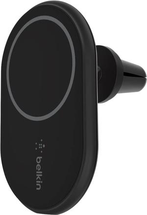 Belkin Magsafe Compatible Car Phone Magnetic Charging Mount, Air Vent Phone Holder And Charger For Iphone 13, 12, Pro, Pro Max, Mini (Power Supply Included)