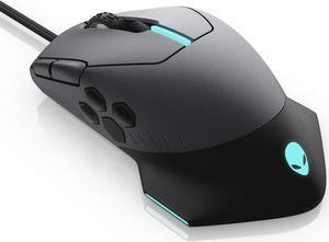 Alienware Gaming Mouse 510M RGB Gaming Mouse AW510M: 16, 000 DPI Optical Sensor - Alienfx RGB - 10 Buttons - Adjustable Scroll Wheel - Large Click Anywhere L/R Buttons