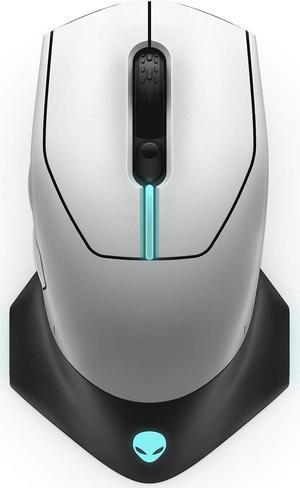 Alienware Wired/Wireless Gaming Mouse 610M-Light, Lunar Light