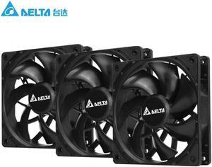 3-PACK AK-12B Delta Fan 12VDC 0.30A PWM Axial Fan Burshless Computer Case Fan