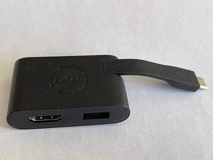 DA20 USB Type-C To Hdmi Usb Type-A 4K 60Hz For Xps 15 9500 9510 Xps 17 9700 9710, Xps 13, Precision 5750, XPS 15-9500 Laptop XPS 17-9700 Laptop, Precision 5550 Mobile Workstation, Precision 5750
