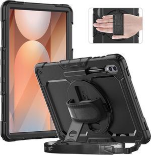 Case for Galaxy Tab S10 Ultra Case/Tab S9 Ultra Case/Tab S8 Ultra Case 14.6 Inch 2024 2023 2022. Heavy Duty Protection but Not Bulky - Black