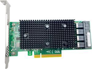 SAS3416 430-16i SATA/SAS HBA IT Mode Controller Card (=9400-16i) 12 Gbps PCIe 16 Port Support NVME HDD