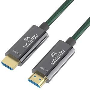 HDMI 2.1 Cable,3M/9.9Feet OM4 Fiber Optic 8K HDMI Cable 48Gbps Ultra High Speed Single Crystal Copper Support 8K@60Hz HDR eARC,HDCP 2.2 German Silicon Line Chips for PS5,RTX3090(9.9 Feet)