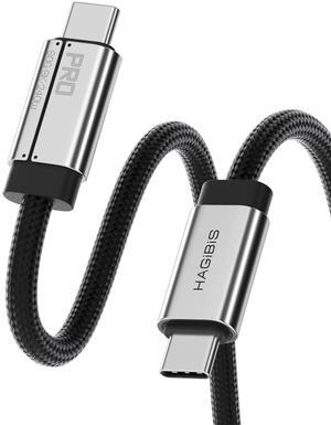 USB4 V2 Cable, Super Soft 80Gpbs 240W 8K@60Hz USB C to Type-C Fast Charging Cable for iPhone 16 Pro Max, iPad Pro, Thunderbolt 5/4/3, MacBook Pro