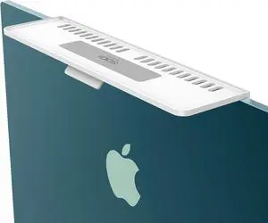 Monitor Top Shelf for TV, No Drill Adjustable Computer Monitor Top TV Shelf Mount, Space Saving Screen Top Shelf for Cable Box,Streaming Devices,Router and Home Decor, White