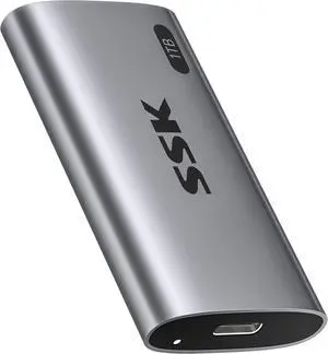 1TB SSD External Hard Drive, Portable SSD Up to 550MB/s Fast Solid State Drives, External Drive USB 3.2 Gen2 for iPhone 15/Pro, Windows, Mac, Android with LED Light, Trim, Smart Supported