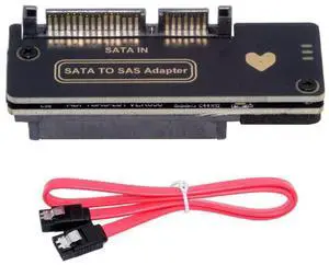 SATA to SAS Adapter for 2.5/3.5" SFF-8482 SAS Hard Disks to Motherboard SATA Converter Adapter