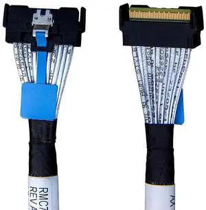 MCIO x8 to MICO x8, SFF-TA-1016 74Pin to SFF-TA-1016 74Pin PCIe Gen5 Mini Cooledge IO Cable,80CM(CBL-MCIO-1232M5)
