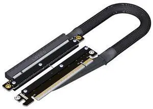 ADT-K33U PCIe 5.0 x16 Dual Reverse Cable 512Gbps High Speed Compatible with RTX50 RX90xx Series Graphics Card (25CM,K33UF-TL)
