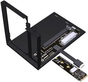 ADT-K993G-BK7 PCIE 5.0 X4 / M.2 NVMe to OCuLink SFF-8611 External Dock Adapter Compatible with NUC STX ITX Motherboard Mini PC (K993G-BK7-F4Q-30cm)