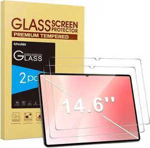 2 Pack Screen Protector for Sam-sung Galaxy Tab S11 Ultra/S10 Ultra/S9 Ultra/S8 Ultra 14.6 Inch, 9H Tempered Glass for Galaxy Tablet S11 Ultra, Anti-Scratch/Case Friendly