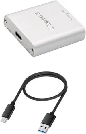 PH862 CFexpress CFE Card Reader USB3.1 GEN 2 10Gbps Card Reader High-Speed Laptop Card Reader for Z6/Z7 1DX3 Cameras Card, White, 500329901