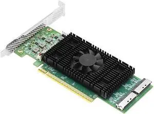 PCIe5.0 x16 to Internal 2*MCIO 8i Retimer NVMe Expansion Card (Montage M88RT51632 Based)