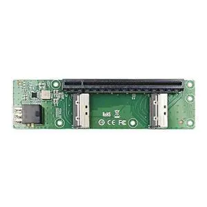 MCIO PCIe 5.0 x16 Adapter Card, 8i to PCIe Expansion Board, Dual MCIO 74-Pin Ports, 138.5x38mm, High-Speed GPU Extension Solution