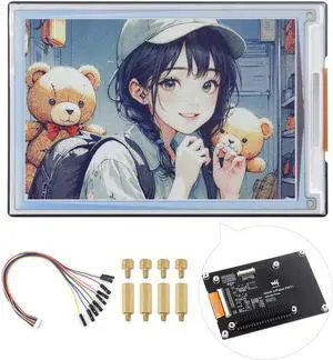 Waveshare 4inch E Ink Spectra 6 (E6) Full Color E-Paper Display, Compatible with Raspberry Pi 5/4B/3B/Zero/Zero W/Zero 2W/Pico/Pico W/Pico WH, Jetson Nano and RDK X3, with HAT+ Standard Driver Board
