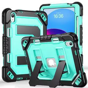 Case for iPad A16 11th Generation 11 Inch (2025) iPad 10th Generation 10.9 Inch (2022),i Pad A16 Case Military Grade Shockproof Cases with Pencil Holder Shoulder Strap,Black Black+green Case for iPad A16 11th Generation 11 Inch (2025) iPad 10th Generation 10.9 Inch (2022),i Pad A16 Case Military Grade Shockproof Cases with Pencil Holder Shoulder Strap,Black Black+green