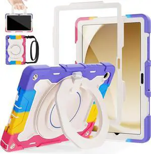 Case for Sam-sung Galaxy Tab A11+ Plus/A9+ Plus 11 Inch 2025/2024 | Heavy Duty Military Drop Case-Kids Friendly with Shoulder Strap, 360 Kickstand & Handle Case for Sam-sung Galaxy Tab A11+ Plus/A9+ Plus 11 Inch 2025/2024 | Heavy Duty Military Drop Case-Kids Friendly with Shoulder Strap, 360 Kickstand & Handle