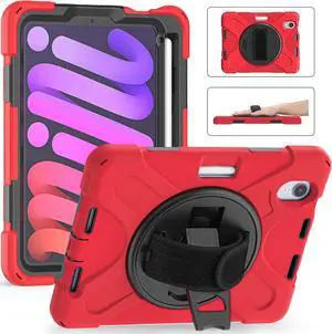 Shockproof Case for iPad mini 7 (A17 Pro) 2024/ Mini6 2022, Black Res Shockproof Case for iPad mini 7 (A17 Pro) 2024/ Mini6 2022, Black Res