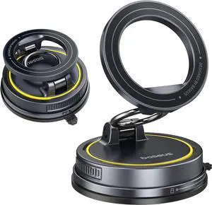 For Magsafe Car Mount, Vacuum 119LBS Magnetic Suction Cup Phone Holder for Car, 720° Adjustable Foldable Cell Phone Holder with Reusable Washable Gel for Car & for iPhone 17 16 15 14 13 Pro Max For Magsafe Car Mount, Vacuum 119LBS Magnetic Suction Cup Phone Holder for Car, 720° Adjustable Foldable Cell Phone Holder with Reusable Washable Gel for Car & for iPhone 17 16 15 14 13 Pro Max