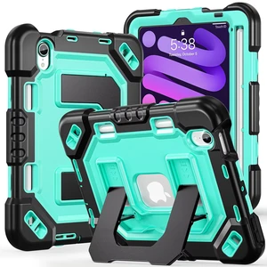 Kid-Friendly Case for iPad mini 7th Generation A17 Pro/mini 6 8.3"
Fully-Body Rugged Heavy Duty Shockproof Cover, Built-in Kickstand, Landscape & Portrait Viewing, Pencil Holder, Black Green black Kid-Friendly Case for iPad mini 7th Generation A17 Pro/mini 6 8.3"
Fully-Body Rugged Heavy Duty Shockproof Cover, Built-in Kickstand, Landscape & Portrait Viewing, Pencil Holder, Black Green black
