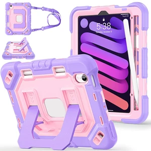 Kid-Friendly Case for iPad mini 7th Generation A17 Pro/mini 6 8.3"
Fully-Body Rugged Heavy Duty Shockproof Cover, Built-in Kickstand, Landscape & Portrait Viewing, Pencil Holder, Rose and Purple Kid-Friendly Case for iPad mini 7th Generation A17 Pro/mini 6 8.3"
Fully-Body Rugged Heavy Duty Shockproof Cover, Built-in Kickstand, Landscape & Portrait Viewing, Pencil Holder, Rose and Purple