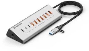 Powered USB Hub 10Gbps, 10-Port USB 3.2/USB C Hub, 7 USB-A 3.2 + 3 USB-C 3.2, 3.3FT Cable, Aluminum USB Hub for PC,Laptop,iPhone 17/16/15 Powered USB Hub 10Gbps, 10-Port USB 3.2/USB C Hub, 7 USB-A 3.2 + 3 USB-C 3.2, 3.3FT Cable, Aluminum USB Hub for PC,Laptop,iPhone 17/16/15