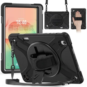 Case for Galaxy Tab S12+ Plus: Galaxy tab S12+ 2026 12.6"
Shockproof Heavy Duty Full Body Protective Cover with Hand Strap & Kickstand, Shoulder Strap, S Pen Holder Black