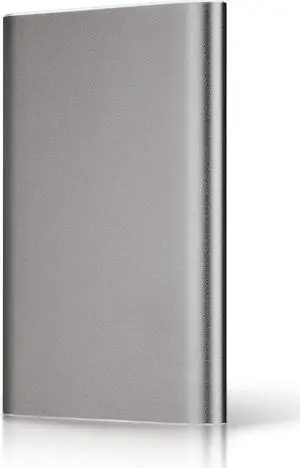Portable External Hard Driver  to Carry Photos, Movies, Music,Compatible with Mac/Windows (Silver 1TB)