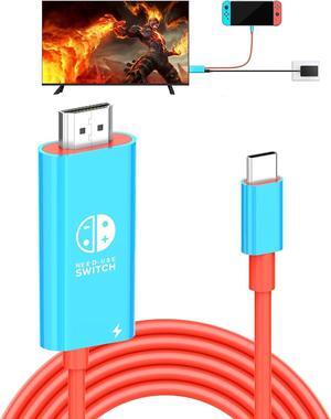 Switch Dock for Nintendo Switch & OLED, USB C to HDMI Adapter Cable for Nintendo Switch Dock, Type-C to HDMI Conversion Cable Replaces The Original Switch Dock Station for TV Projection Screen