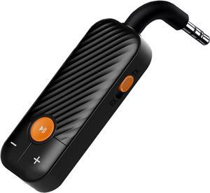 Bluetooth 5.2 Adapter 3.5mm Jack Assist Dongle, 2-in-1 Wireless Transmitter/Receiver for TV Audio, Projector, PC, Headphones, Car, Speakers, Boat or Gym, Home