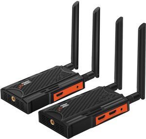 Wireless HDMI Transmitter and Receiver, 250m (820ft) HDMI Extender Kit with HDMI Loop Out, 2.4/5.8GHz 1080P Full HD for streaming from DSLR, Laptop, Netflix, YouTube