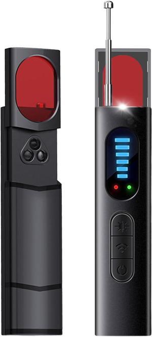 Hidden Camera Detector, Spy Insect Camera Detector, Spy Infrared Mini Camera Detector GPS Tracker Listening Device Anti Spy Detector with 5 Modes and 5 Levels of Sensitivity for Hotel Airbnb Office Ba