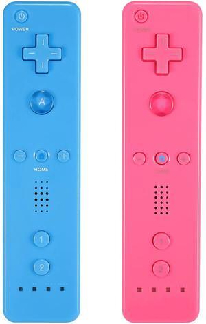 Wii Controller 2-Pack, Wii Remote with Silicone Case and Wrist Strap for Wii/Wii U (Pink and Blue) Wii Controller 2-Pack, Wii Remote with Silicone Case and Wrist Strap for Wii/Wii U (Pink and Blue)