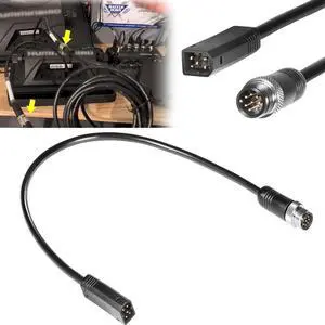 720074-12 AS EC QDE Ethernet Adapter Cable for Hummingbird Fishfinder HELIX 7, HELIX 8, HELIX 9, HELIX 10, HELIX 12, and HELIX 15 Models, Networked Hummingbird Fishfinders, 12-inch Lengths