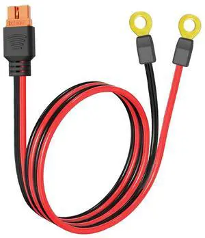 XT60i to O-Ring Terminal Cable, Over 16A, 5ft 10AWG Extension Cord XT60i Female to O-Ring Connector XT60i-f Compatible Lipo Battery (1.5M/5FT)