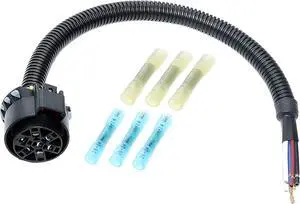 OEM Style Replacement USCAR Connector Harness,Universal 7-Pin Trailer Plug Truck Side,Splicing Multi-Traction Factory 7-Way Towing Hitch Wire for Ford, GM, Chevrolet Silverado, GMC Sierra Dodge