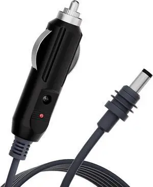 Mini Cable Car Adapter, Mini DC Power Cord Direct to Cigarette 12V-24V Charger, 10FT/3M Mini Waterproof DC Male to Cigarette Lighter Plug and Play Power Cord