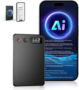 AI Voice Recorder, Audio Activated Recorder with Playback, App Controlled, Transcribed and Summarized with AI Technology, 190 Languages, 64GB Memory for Lectures, Learning, Meetings, Calls