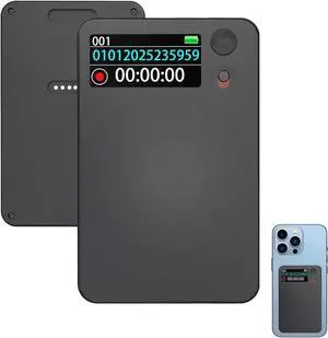 AI voice recorder, transcribed and summarized by ChatGPT, APP control, support 112 languages, 30H recording time, 64GB memory, recorder for lectures, meetings, calls