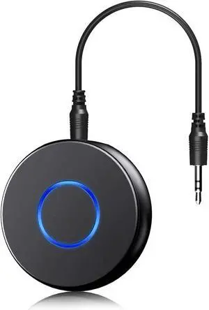 Bluetooth 5.0 Auxiliary Adapter for Automotive, Wireless Audio Receiver, Portable Hands-Free Kit with RCA AUX 3.5mm for Home/Car Stereo Music Streaming Sound System